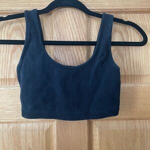 Rare Yeezy Season 1 Black Ribbed Sports Bra